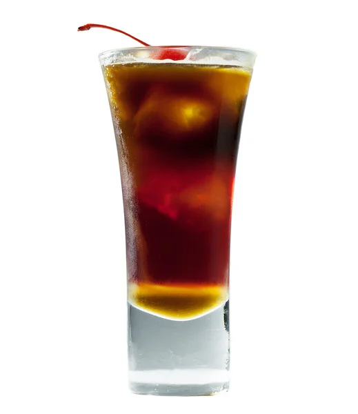 Cocktail de café com xarope e vinho Mulled isolado em branco — Fotografia de Stock