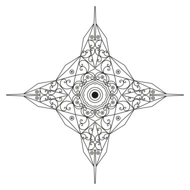 Etnik desenli yıldız
