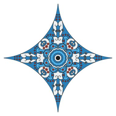 Etnik desenli yıldız