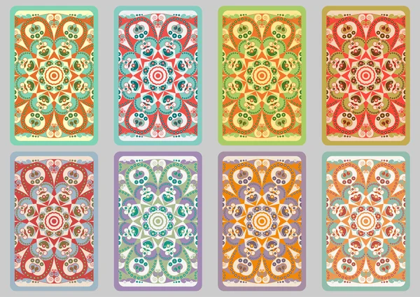 Set cartes rétro — Image vectorielle