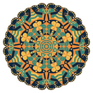 etnik desen yuvarlak