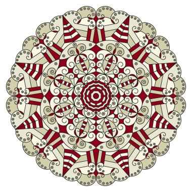 etnik desen yuvarlak