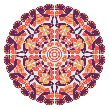 etnik desen yuvarlak