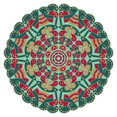 etnik desen yuvarlak