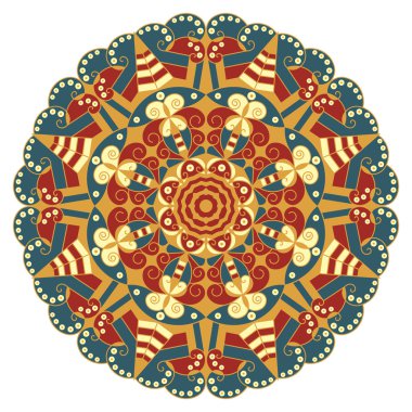 etnik desen yuvarlak