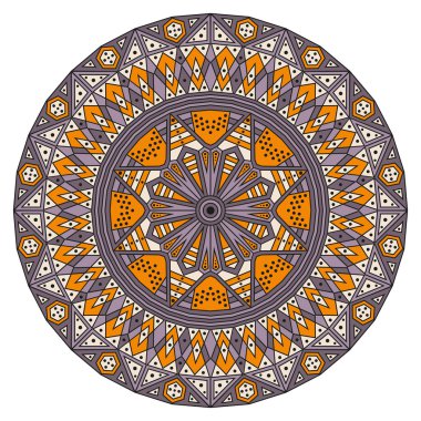 etnik desen yuvarlak