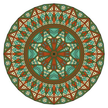 etnik desen yuvarlak