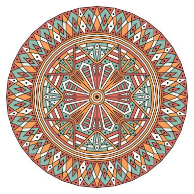 etnik desen yuvarlak
