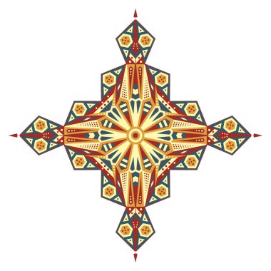 Etnik desenli yıldız
