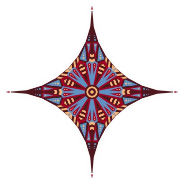 Etnik desenli yıldız