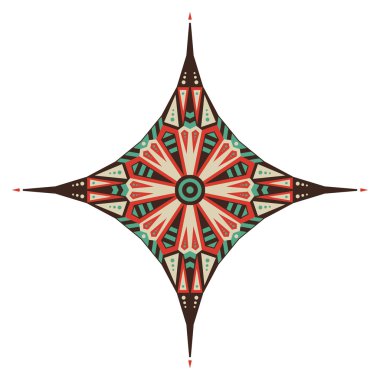 Etnik desenli yıldız