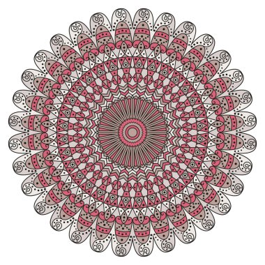 etnik desen yuvarlak