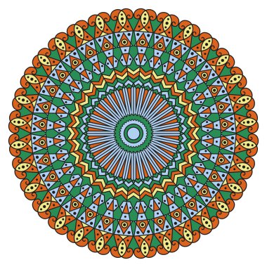 etnik desen yuvarlak