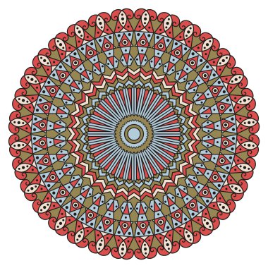 etnik desen yuvarlak