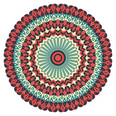 etnik desen yuvarlak