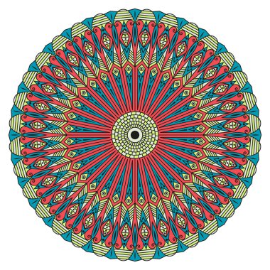 etnik desen yuvarlak