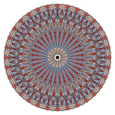 etnik desen yuvarlak