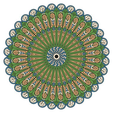 etnik desen yuvarlak