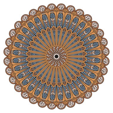 etnik desen yuvarlak