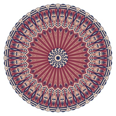 etnik desen yuvarlak
