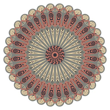 etnik desen yuvarlak