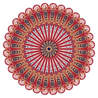 etnik desen yuvarlak