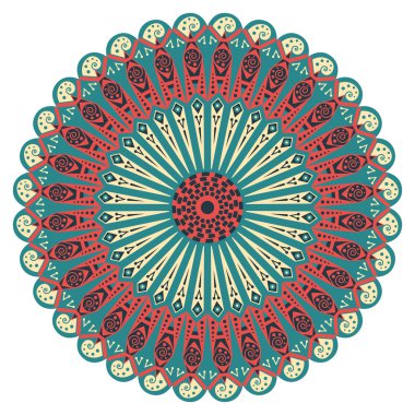 etnik desen yuvarlak