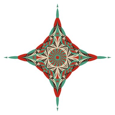 Etnik desenli yıldız