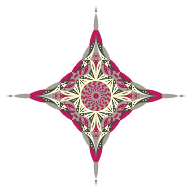 Etnik desenli yıldız