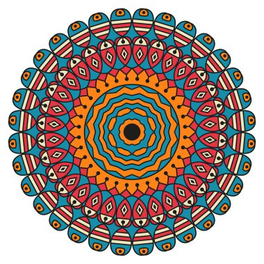 etnik desen yuvarlak