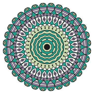 etnik desen yuvarlak