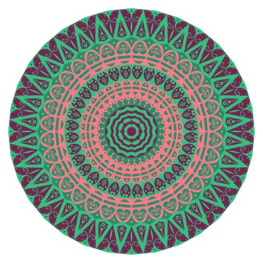 etnik desen yuvarlak