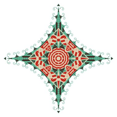 Etnik desenli yıldız