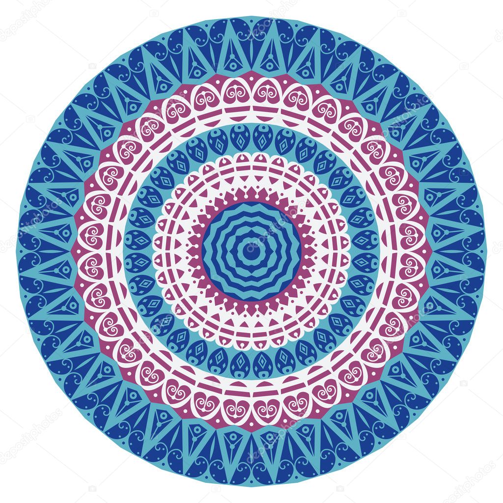 Round ethnic pattern