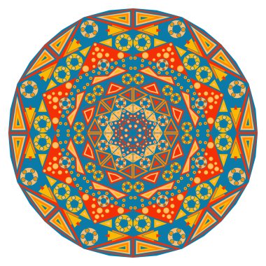 etnik desen yuvarlak