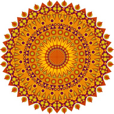 etnik desen yuvarlak