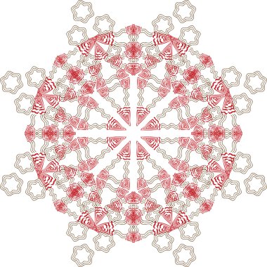 etnik desen yuvarlak