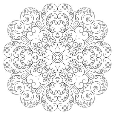 etnik desen yuvarlak