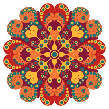 etnik desen yuvarlak