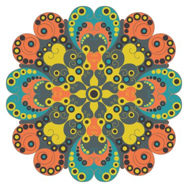 etnik desen yuvarlak