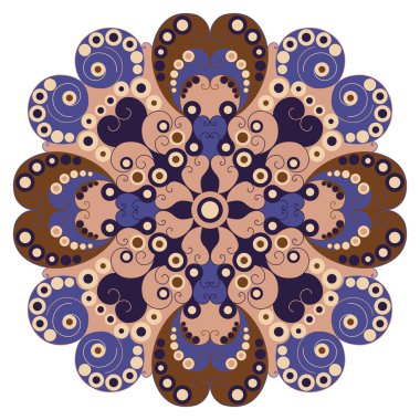 etnik desen yuvarlak