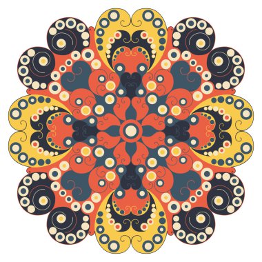 etnik desen yuvarlak