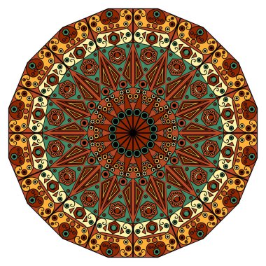 etnik desen yuvarlak