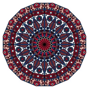 etnik desen yuvarlak