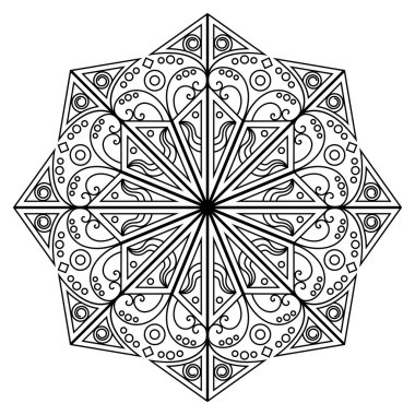 etnik desen yuvarlak