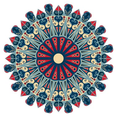 etnik desen yuvarlak