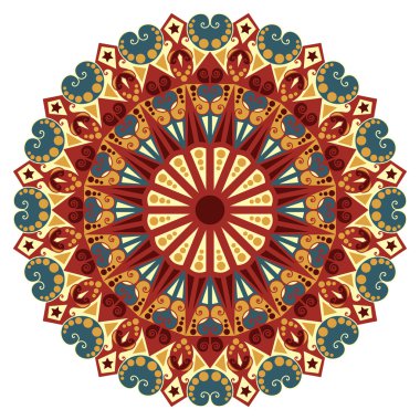 etnik desen yuvarlak