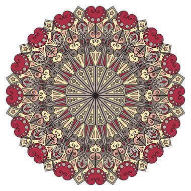 etnik desen yuvarlak