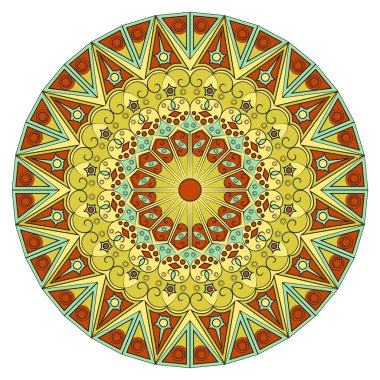 etnik desen yuvarlak