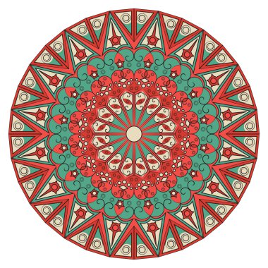 etnik desen yuvarlak